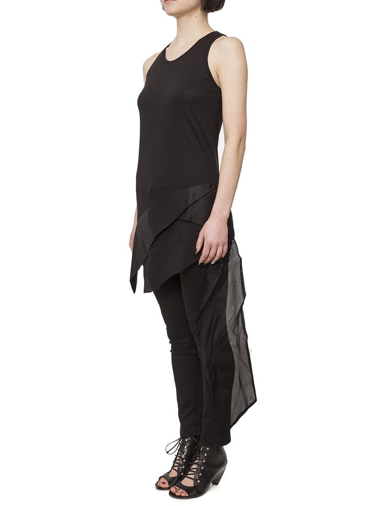 cotton and silk tank top by Selfnex