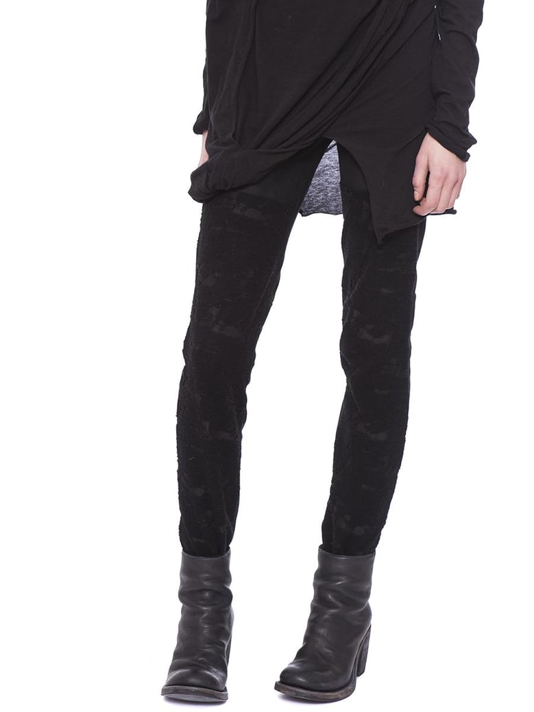 leather leggins with lace by Selfnex