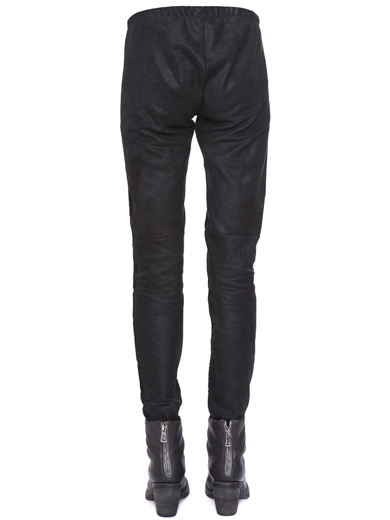 leather leggins with lace by Selfnex
