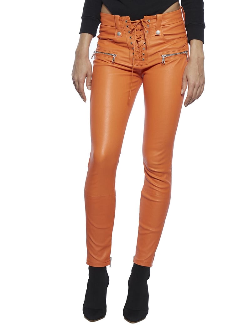 skinny lace up pants by Selfnex