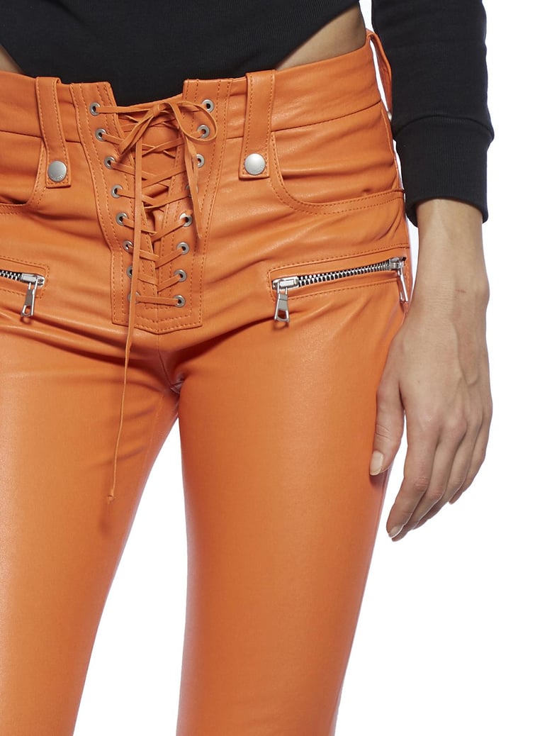 skinny lace up pants by Selfnex