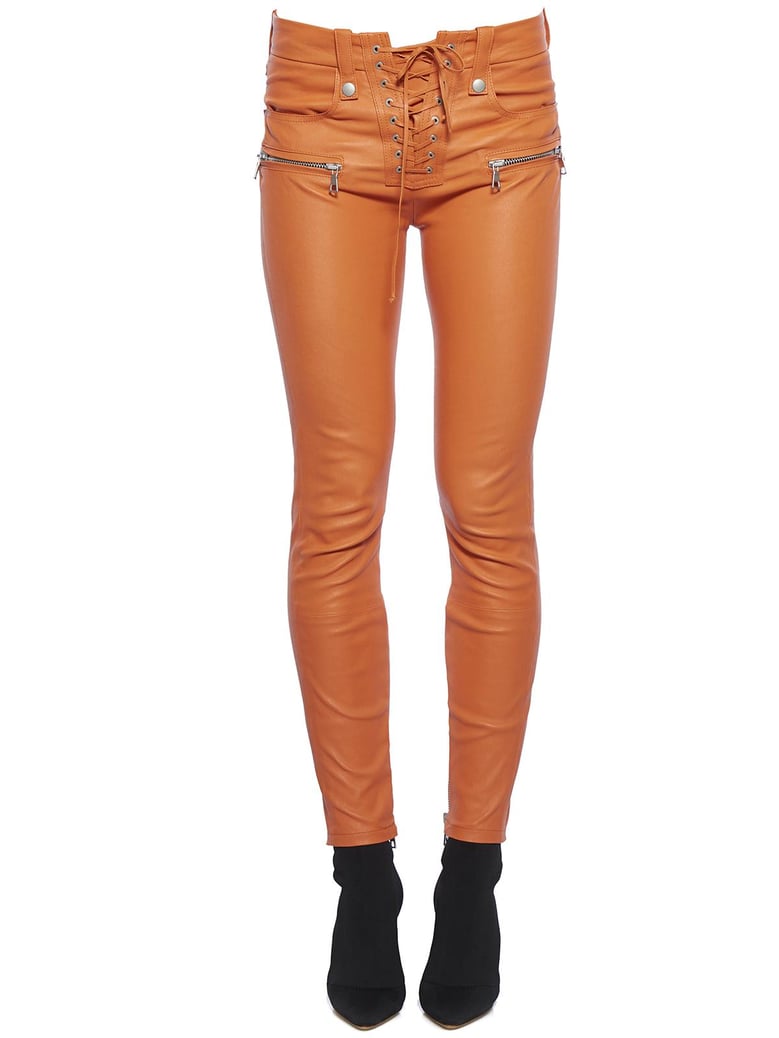 skinny lace up pants by Selfnex