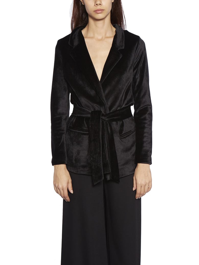 jacket with chenille belt by Selfnex