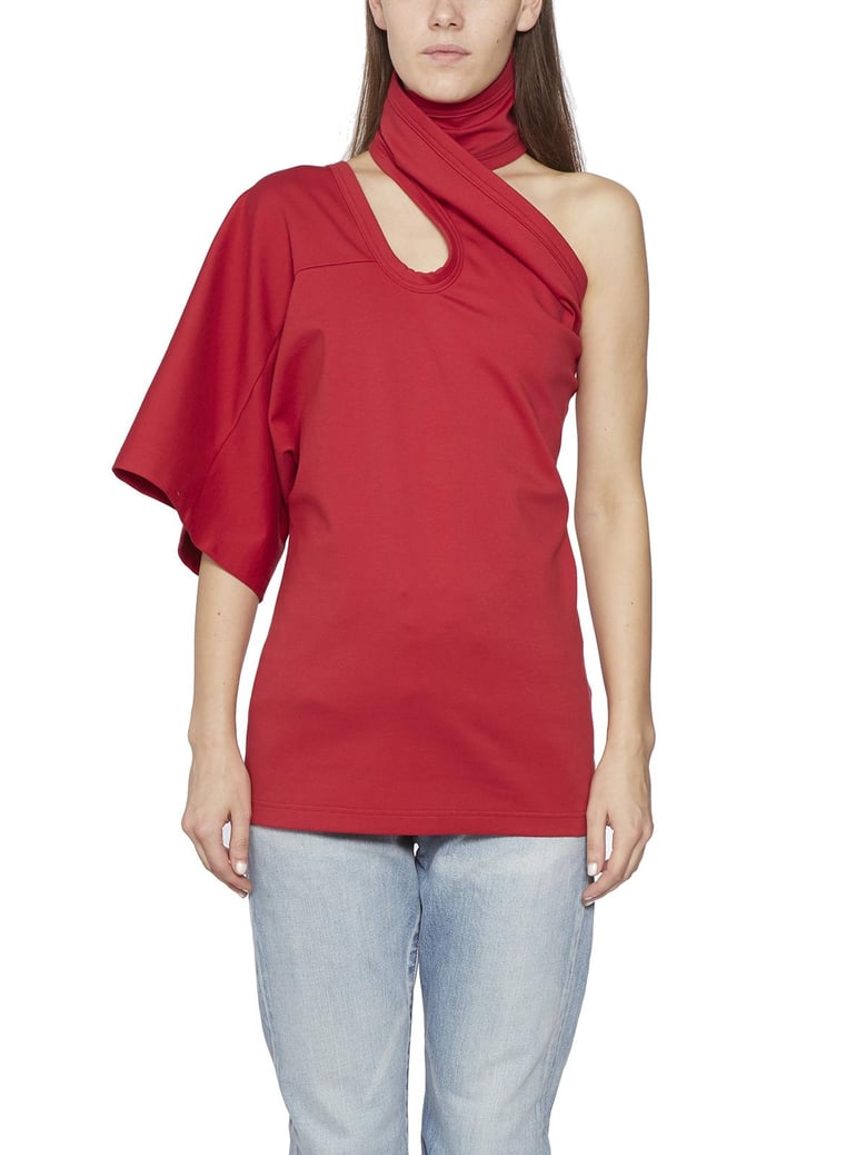 one-shoulder cotton top by Selfnex