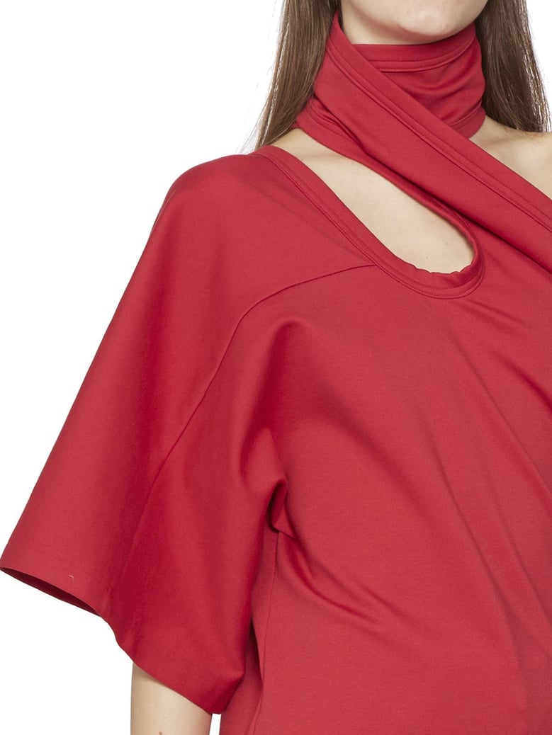one-shoulder cotton top by Selfnex