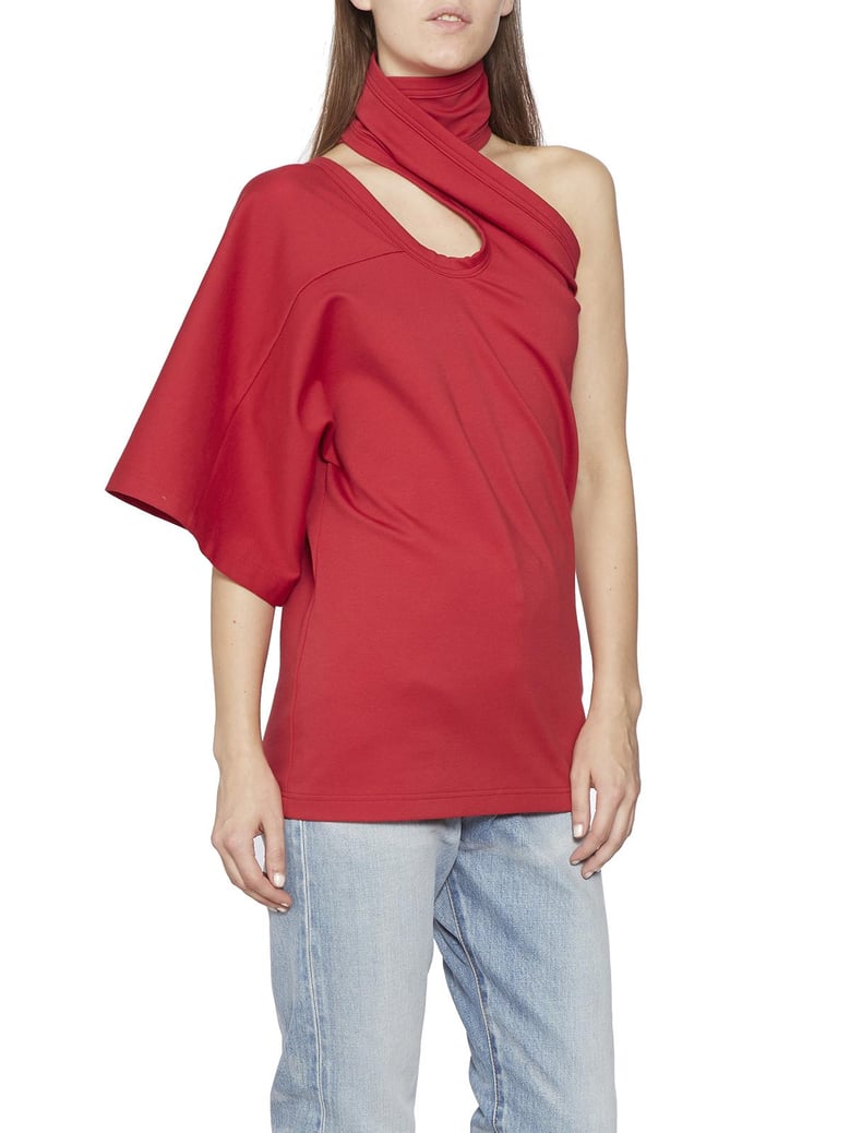 one-shoulder cotton top by Selfnex