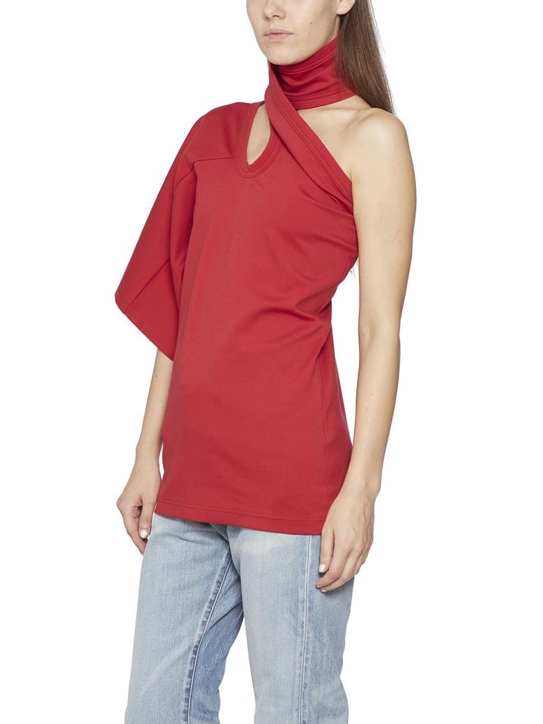 one-shoulder cotton top by Selfnex
