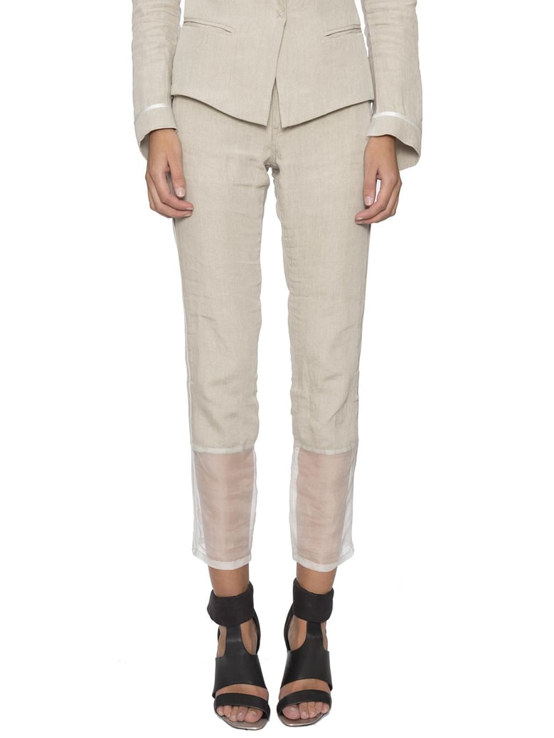 regular linen pants by Selfnex