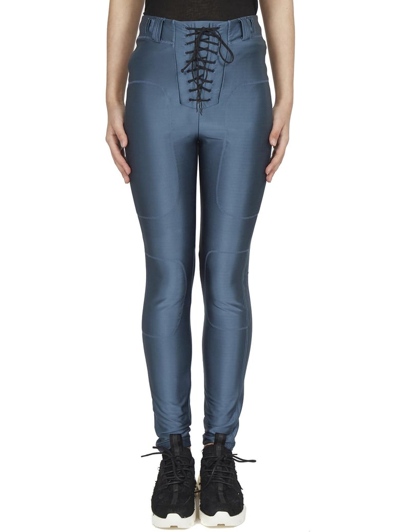lace up foot leggings by Selfnex