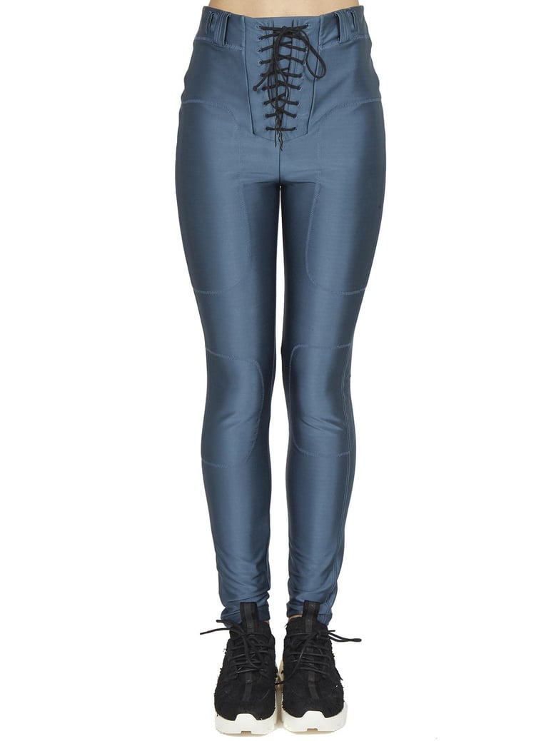 lace up foot leggings by Selfnex