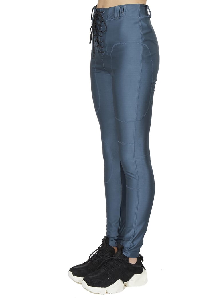 lace up foot leggings by Selfnex