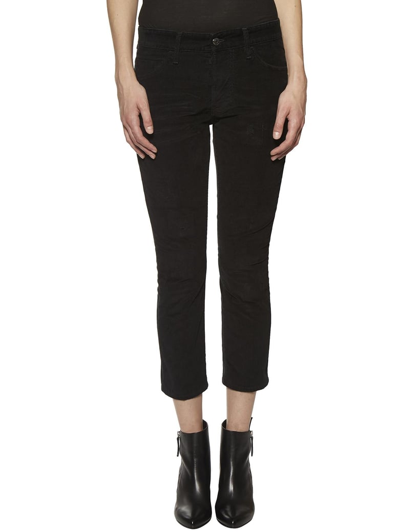 flared velvet trousers by Selfnex