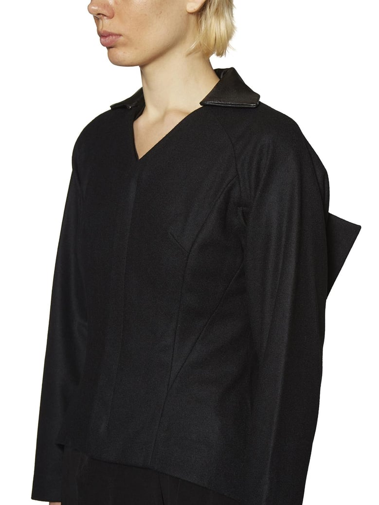 irregular wool jacket by Selfnex