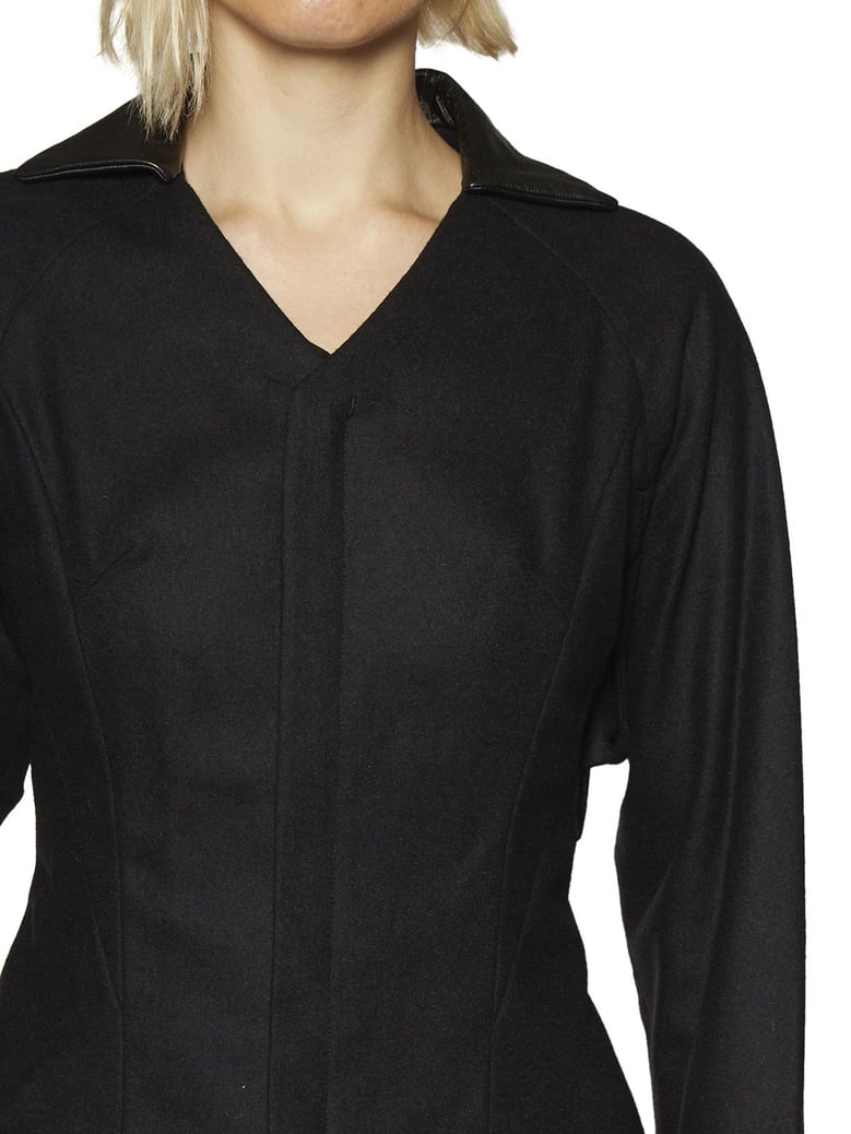irregular wool jacket by Selfnex