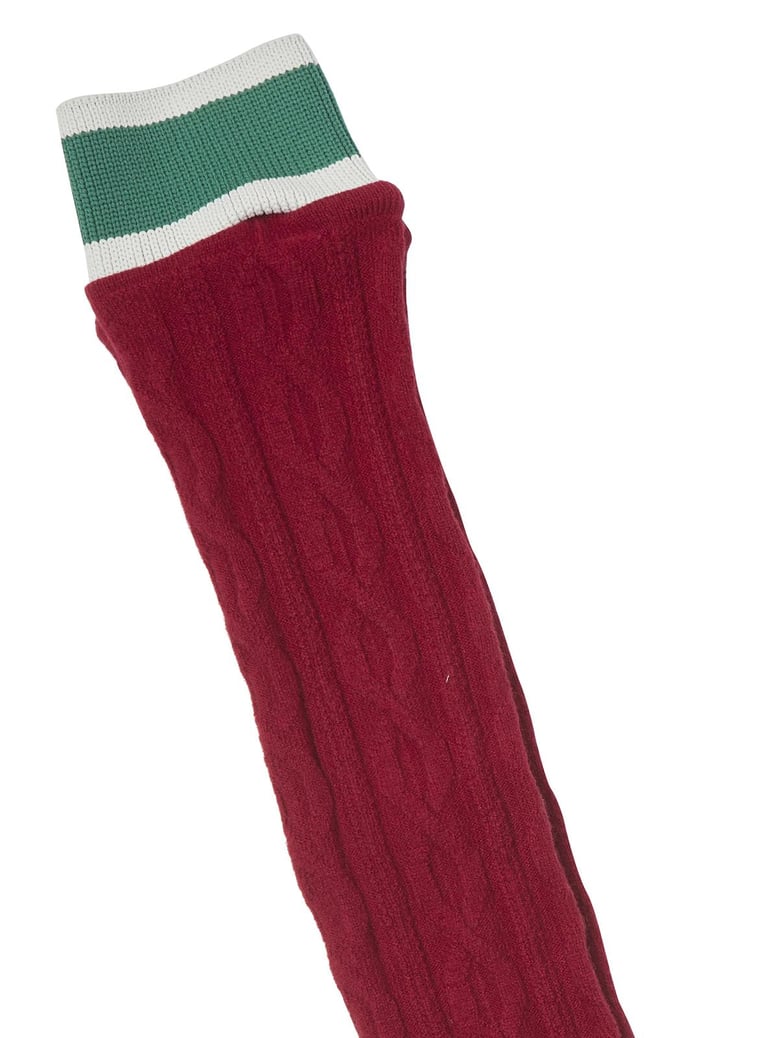 wool striped socks by Selfnex
