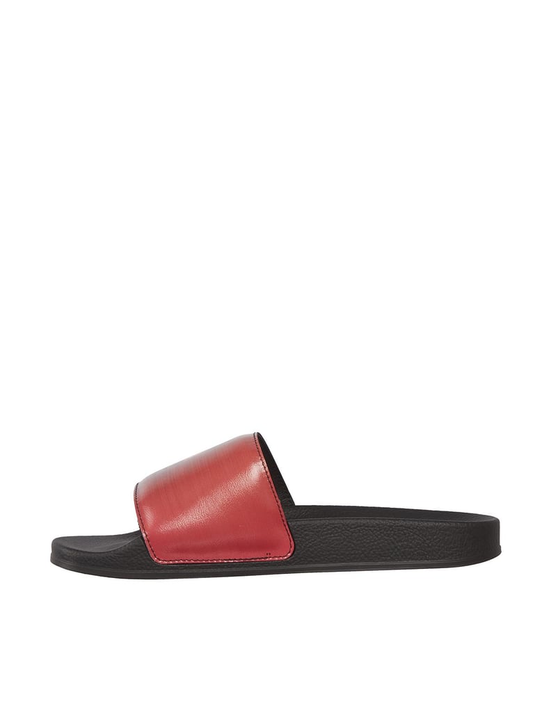 gradient cross printed sandals by Selfnex