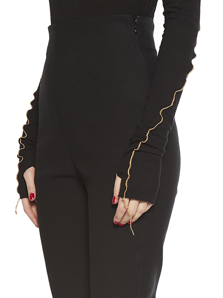 high waist flared trousers by Selfnex