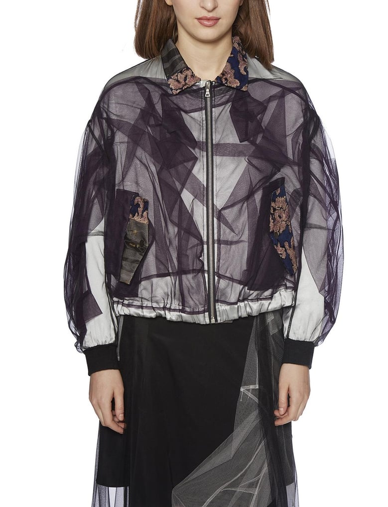satin and tulle bomber by Selfnex