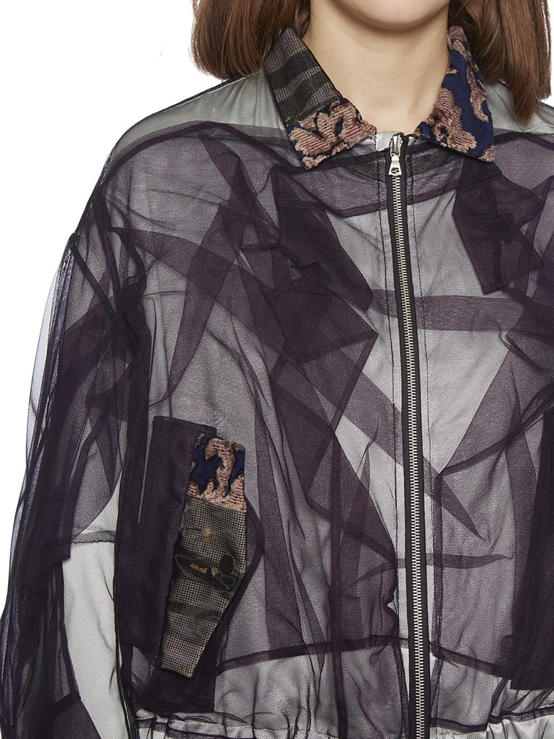 satin and tulle bomber by Selfnex
