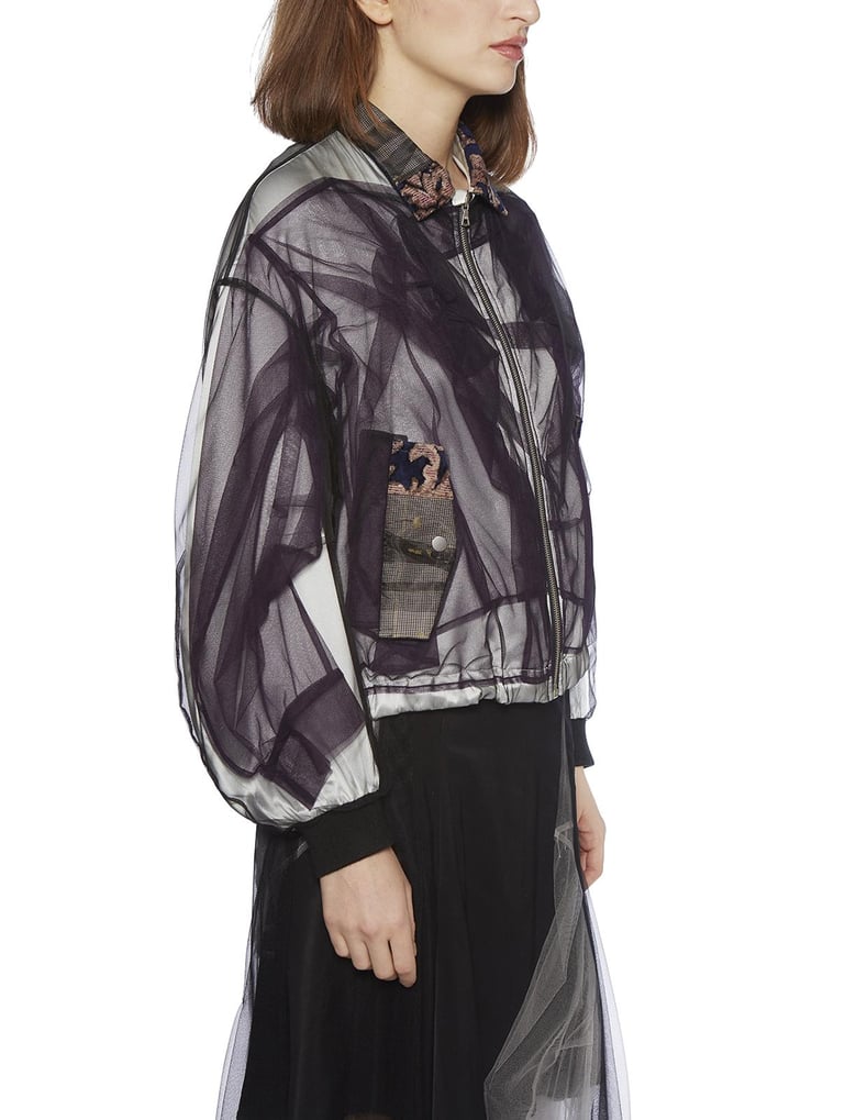 satin and tulle bomber by Selfnex