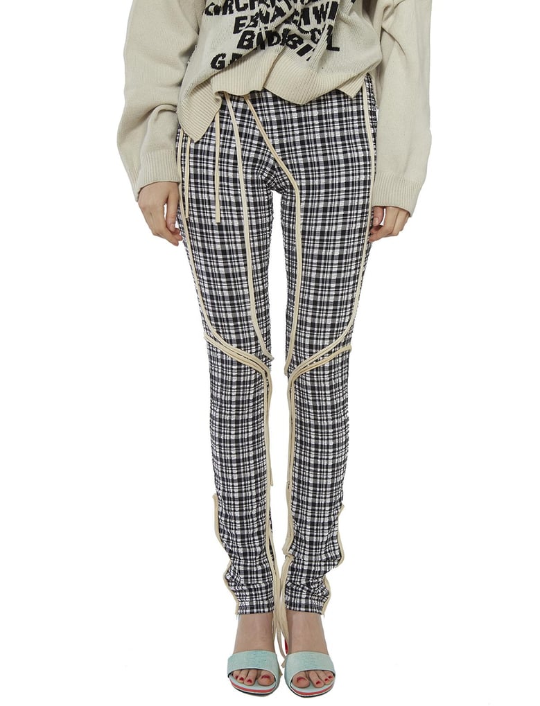 nylon trousers with patch by Selfnex