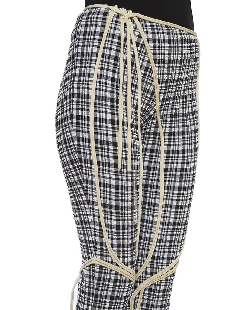 nylon trousers with patch by Selfnex
