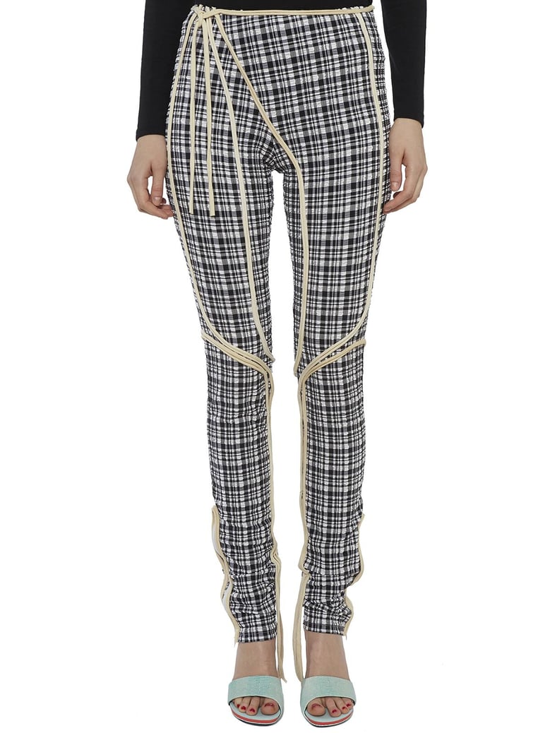 nylon trousers with patch by Selfnex