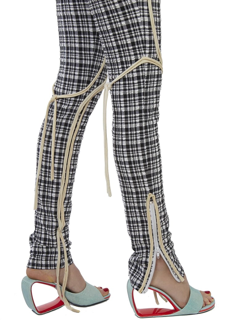 nylon trousers with patch by Selfnex