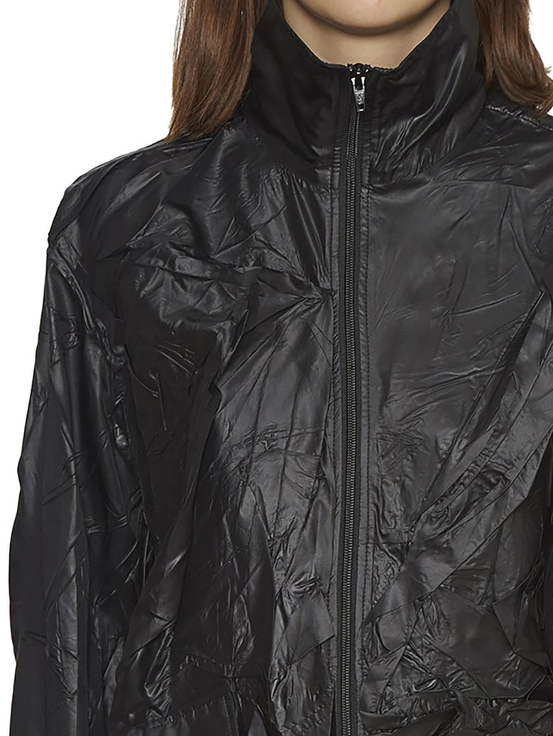 wrinkle shirt with zip by Selfnex