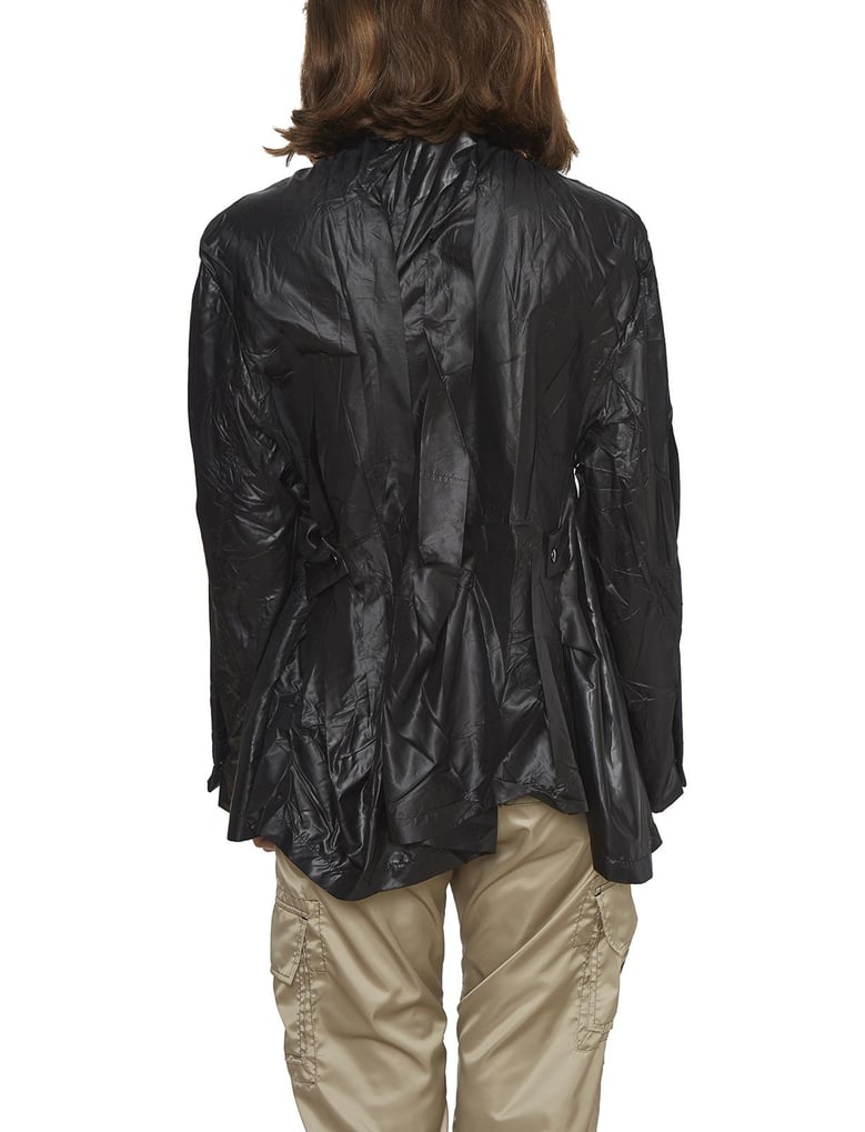 wrinkle shirt with zip by Selfnex