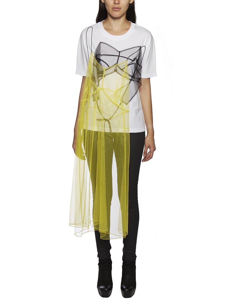 dress t-shirt in cotone e tulle by Selfnex