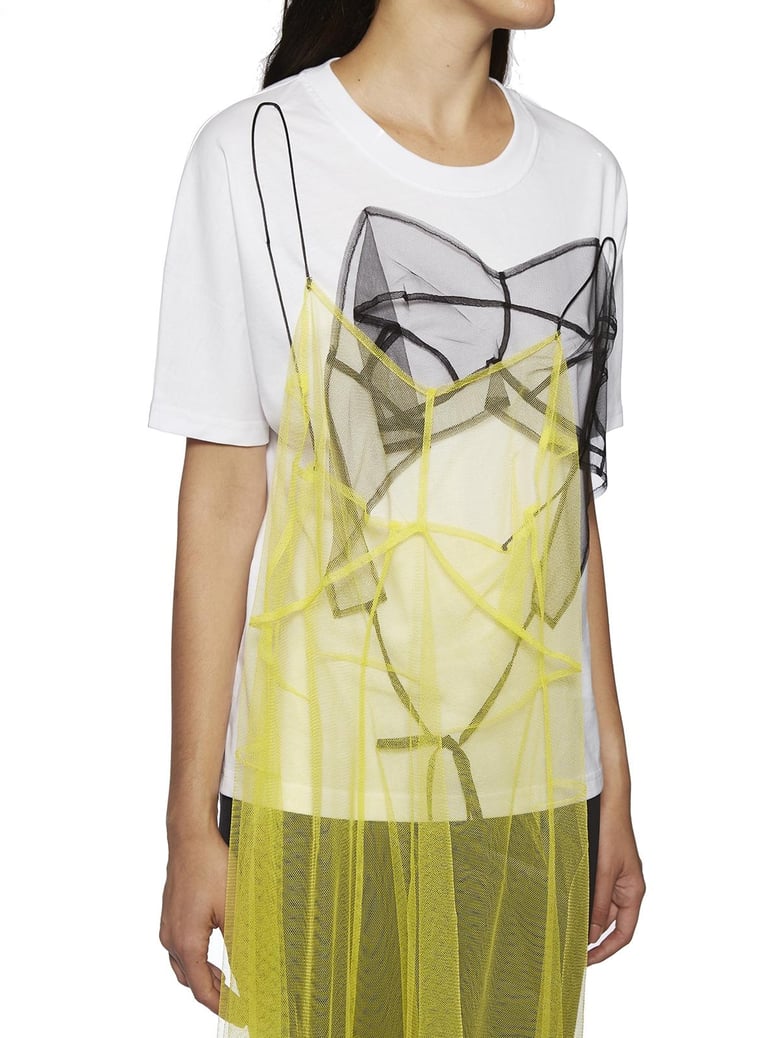 dress t-shirt in cotone e tulle by Selfnex