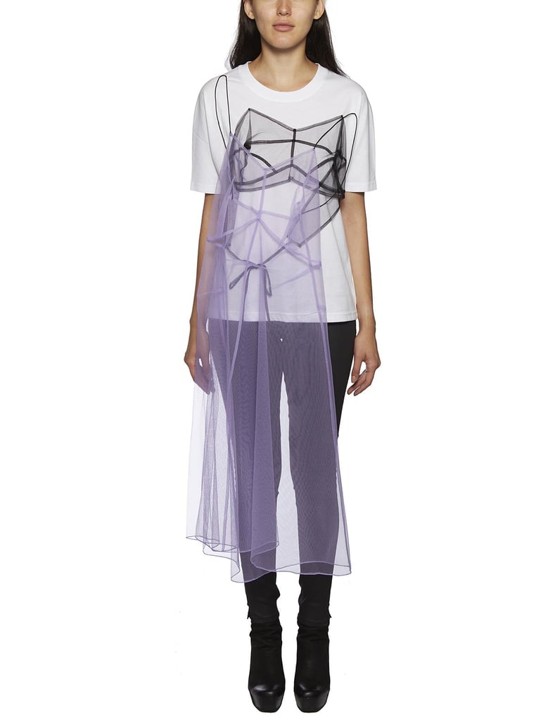 dress t-shirt in cotone e tulle by Selfnex