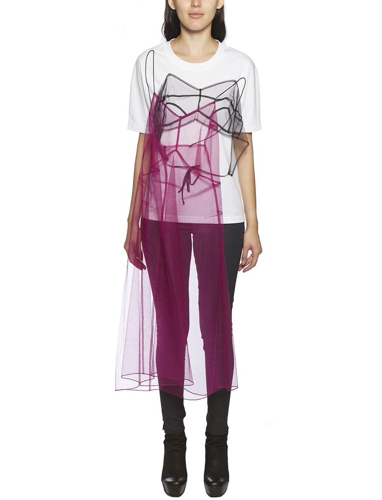 dress t-shirt in cotone e tulle by Selfnex