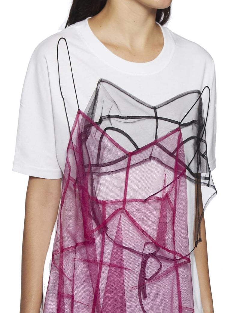 dress t-shirt in cotone e tulle by Selfnex