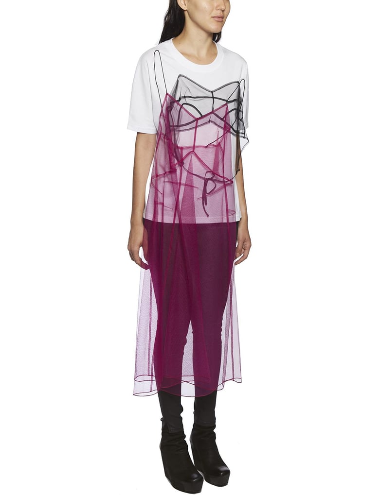 dress t-shirt in cotone e tulle by Selfnex