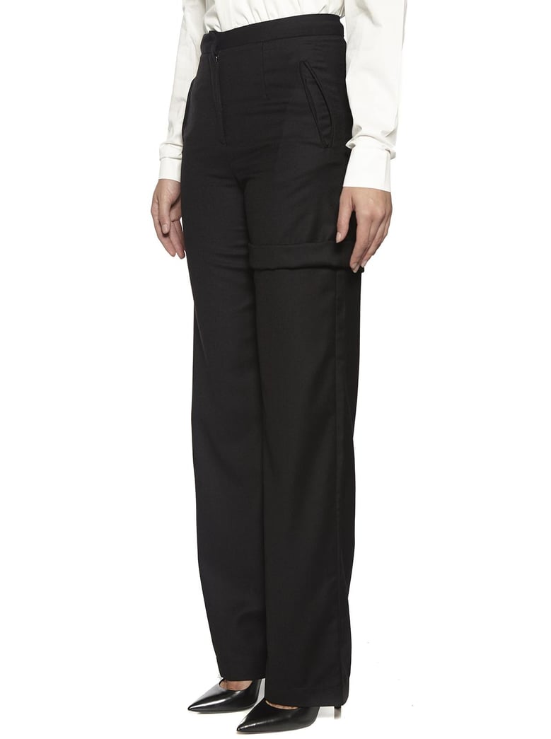 wool regular trousers by Selfnex