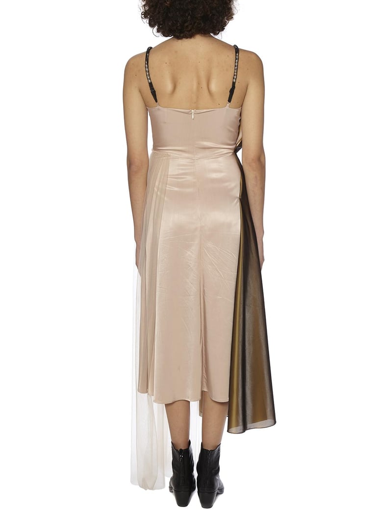 silk tulle long dress by Selfnex