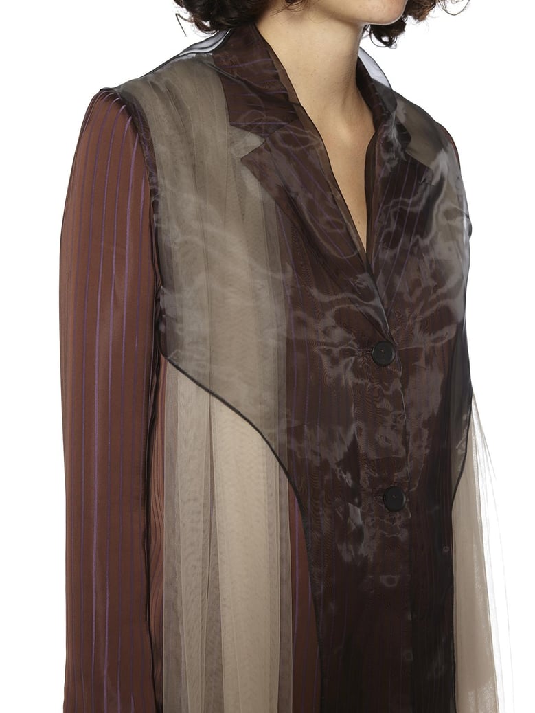 blazer with tulle insert by Selfnex
