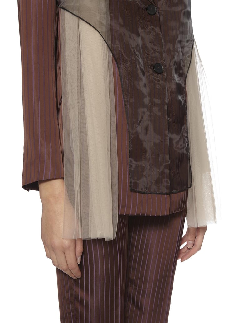 blazer with tulle insert by Selfnex