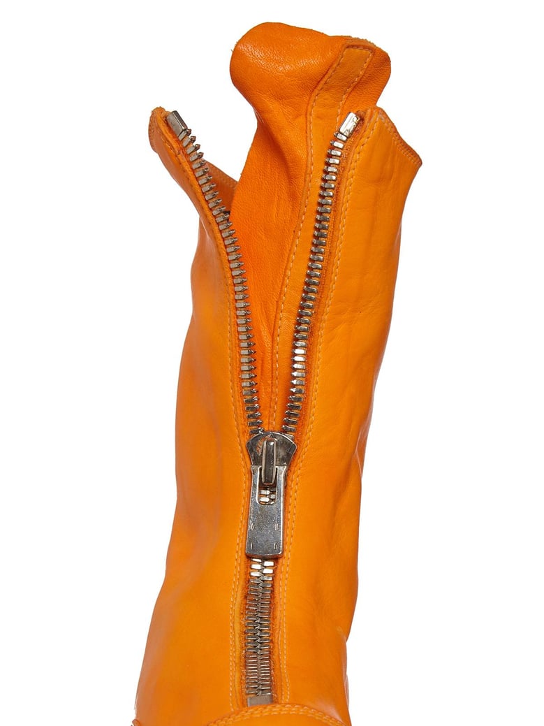 leather boots with zip by Selfnex