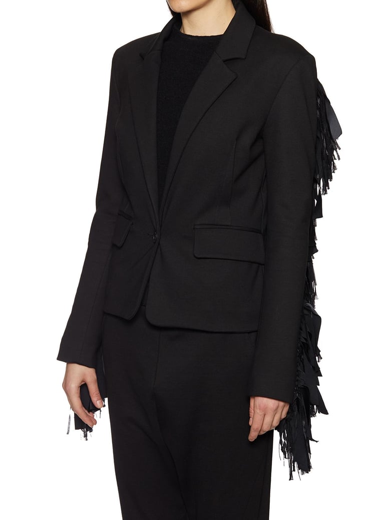 viscose jacket with fringes by Selfnex