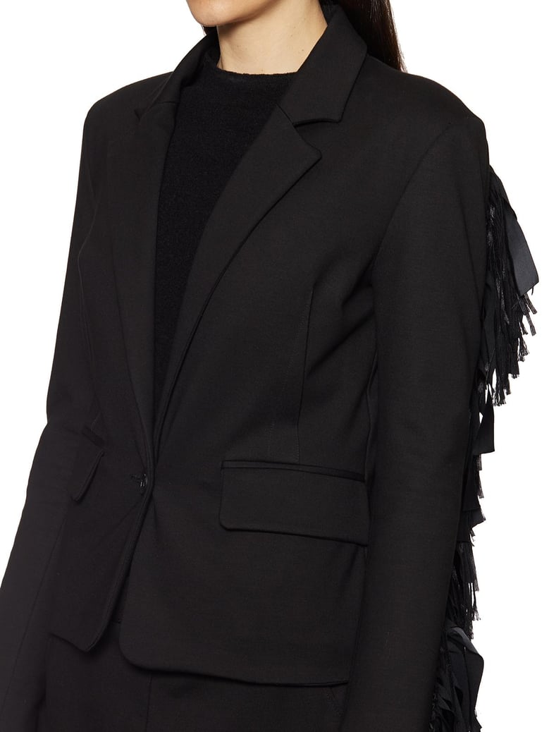 viscose jacket with fringes by Selfnex