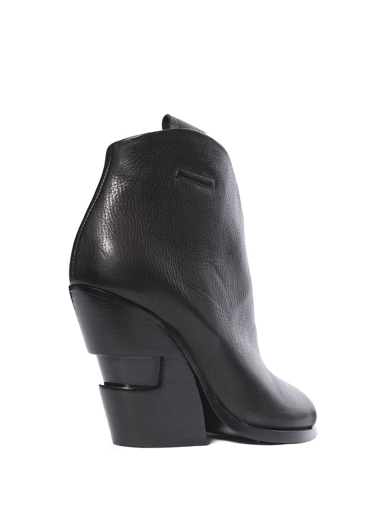 open leather ankle boot by Selfnex