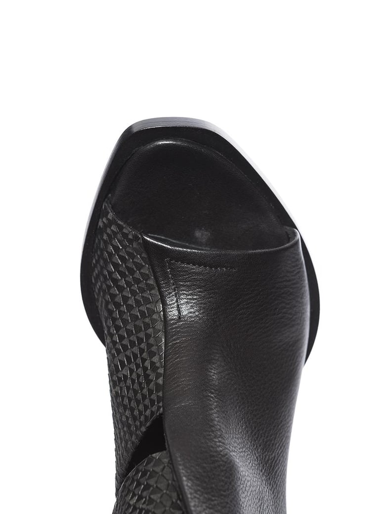open leather ankle boot by Selfnex
