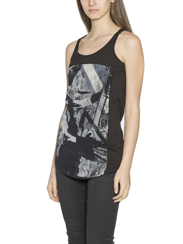 tank top with print patch by Selfnex