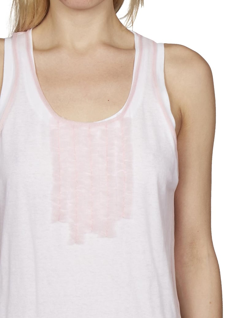 tulle double tank top by Selfnex