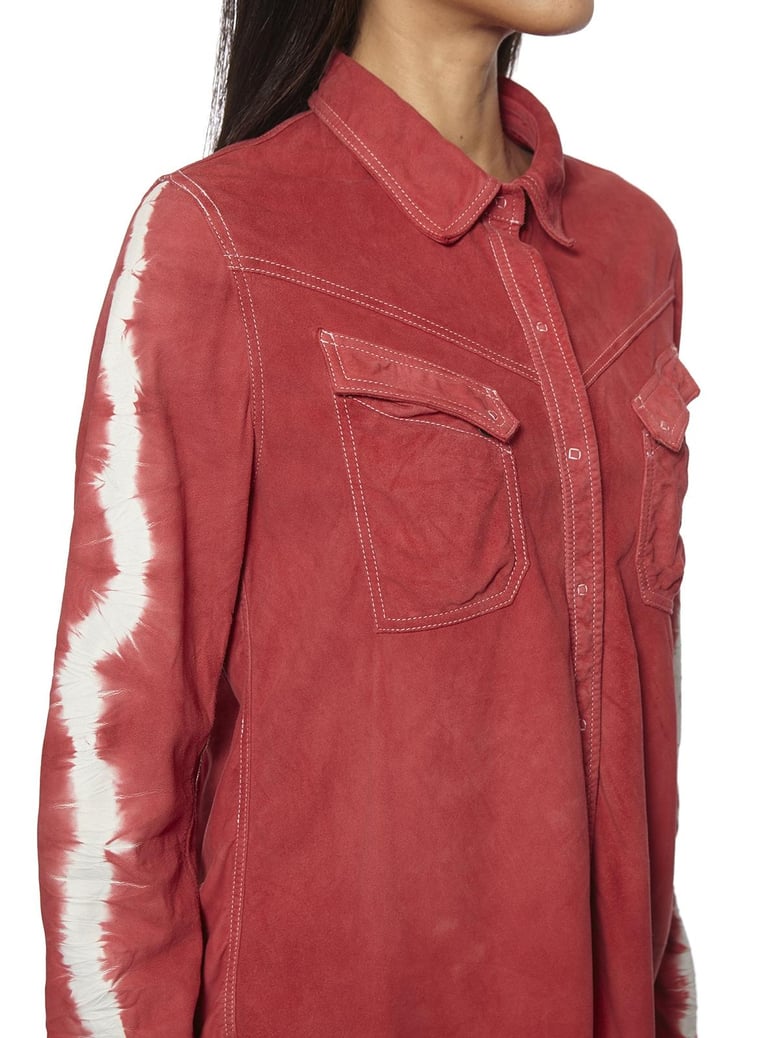 suede shirt tie dye by Selfnex