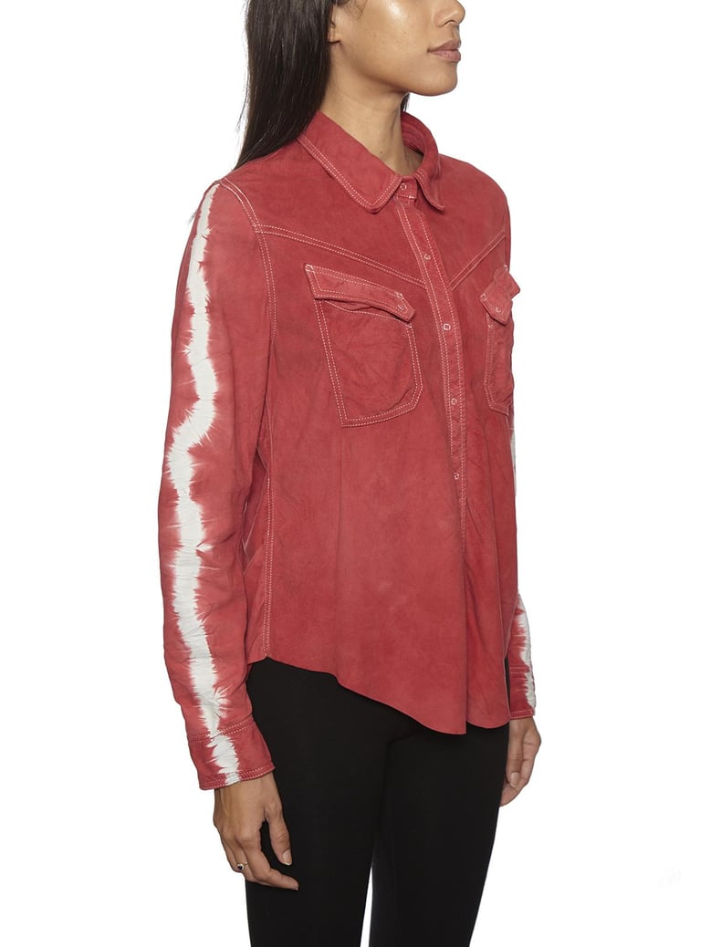 suede shirt tie dye by Selfnex