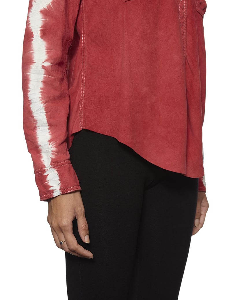 suede shirt tie dye by Selfnex